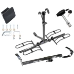 Trailer Tow Hitch For 97-06 Lexus ES 300 330 Toyota Camry 95-99 Avalon 99-03 Solara Platform Style 2 Bike Rack Hitch Lock and Cover