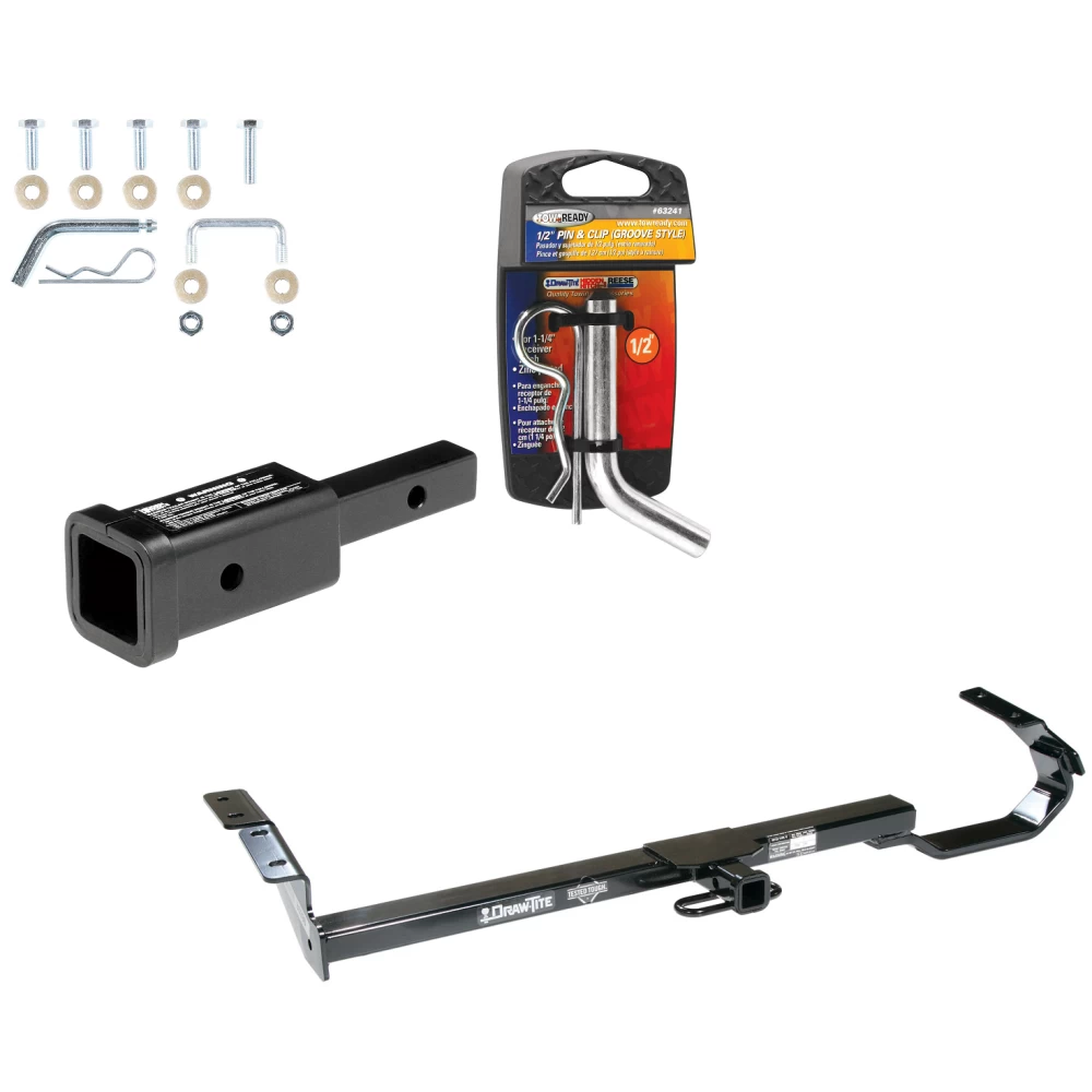 Trailer Tow Hitch For 97-06 Lexus ES 300 330 Toyota Camry 95-99 Avalon 99-03 Solara w/ 2" Adapter and Pin/Clip