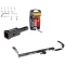 Trailer Tow Hitch For 97-06 Lexus ES 300 330 Toyota Camry 95-99 Avalon 99-03 Solara w/ 2" Adapter and Pin/Clip