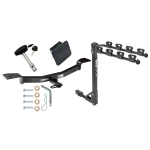 Custom Fit Trailer Hitch 4 Bike Carrier Security Lock Pin Rubber Hitch Plug Cover Installation Hardware Installation Instructions 36363 1393100G 580407 2211 Draw-Tite Trailer Tow Hitch 4 Bike Rack 05-10 KIA Sportage 05-09 Hyundai Tucson tilt away adult Trailer Tow Hitch w/ 4 Bike Rack For 05-10 KIA Sportage 05-09 Hyundai Tucson tilt away adult or child arms fold down carrier w/ Lock and Cover