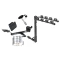 Trailer Tow Hitch w/ 4 Bike Rack For 05-09 Buick LaCrosse Allure 97-05 Century Intrigue tilt away adult or child arms fold down carrier w/ Lock and Cover