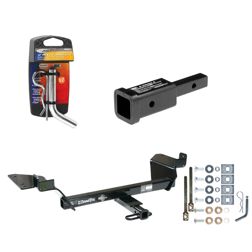 Trailer Tow Hitch For 05-09 Buick LaCrosse Allure 97-05 Century Intrigue w/ 2" Adapter and Pin/Clip