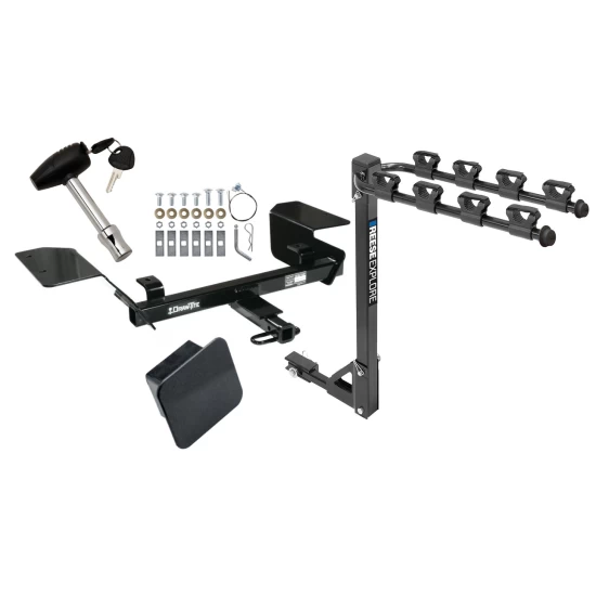 Custom Fit Trailer Hitch 4 Bike Carrier Security Lock Pin Rubber Hitch Plug Cover Installation Hardware Installation Instructions 36407 1393100G 580407 2211 Draw-Tite Trailer Tow Hitch 4 Bike Rack 00-16 Chevy Impala tilt away adult or child arms fold do Trailer Tow Hitch w/ 4 Bike Rack For 00-16 Chevy Impala tilt away adult or child arms fold down carrier w/ Lock and Cover