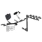 Trailer Tow Hitch w/ 4 Bike Rack For 07-12 Lexus ES350 07-11 Toyota Camry tilt away adult or child arms fold down carrier w/ Lock and Cover