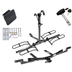 Trailer Tow Hitch For 07-12 Lexus ES350 07-11 Toyota Camry Platform Style 2 Bike Rack Hitch Lock and Cover