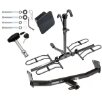 Custom Fit Trailer Hitch2 Bike Carrier Rail Rack Security Lock Pin Rubber Hitch Plug Cover Installation Hardware Installation Instructions 36423 63134 580407 2211 Draw-Tite Trailer Tow Hitch 07-17 Jeep Compass Patriot Platform Style 2 Bike Rack Hitch Loc Trailer Tow Hitch For 07-17 Jeep Compass Patriot Platform Style 2 Bike Rack Hitch Lock and Cover