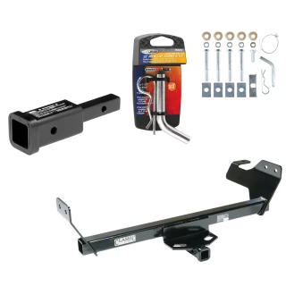 Trailer Tow Hitch For 07-10 Chrysler Sebring Except Convertible 08-10 Dodge Avenger w/ 2" Adapter and Pin/Clip