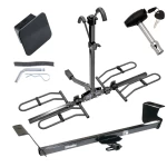 Trailer Tow Hitch For 08-20 Dodge Grand Caravan 08-16 Chrysler Town and Country 2021 Grand Caravan 12-15 Ram C/V 09-14 VW Routan Platform Style 2 Bike Rack Hitch Lock and Cover