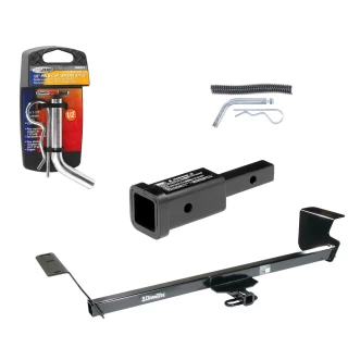 Trailer Tow Hitch For 08-20 Dodge Grand Caravan 08-16 Chrysler Town and Country 2021 Grand Caravan 12-15 Ram C/V 09-14 VW Routan w/ 2" Adapter and Pin/Clip