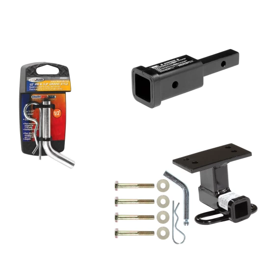 Trailer Tow Hitch For 09-18 Volkswagen Tiguan Class 2 w/ 2" Adapter and Pin/Clip