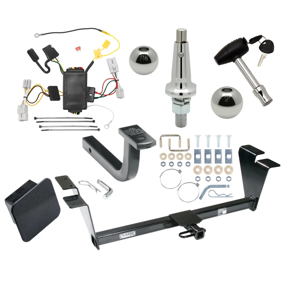 Custom Fit Trailer Hitch Draw-Bar w/ Pin/Clip Wiring Harness (Plug & Play) Interchangeable 2" & 1-7/8" Ball Security Lock Pin Rubber Hitch Plug Cover Installation Hardware Installation Instructions 364860 118476 63802 580407 2211 Draw-T Trailer Tow Hitch For 09-11 Hyundai Genesis 4 Dr Sedan Ultimate Package w/ Wiring Draw Bar Kit Interchange 2" 1-7/8" Ball Lock and Cover