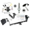 Trailer Tow Hitch For 09-11 Hyundai Genesis 4 Dr Sedan Ultimate Package w/ Wiring Draw Bar Kit Interchange 2" 1-7/8" Ball Lock and Cover