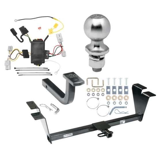 Trailer Tow Hitch For 09-11 Hyundai Genesis 4 Dr Sedan Complete Package w/ Wiring Draw Bar Kit and 2" Ball