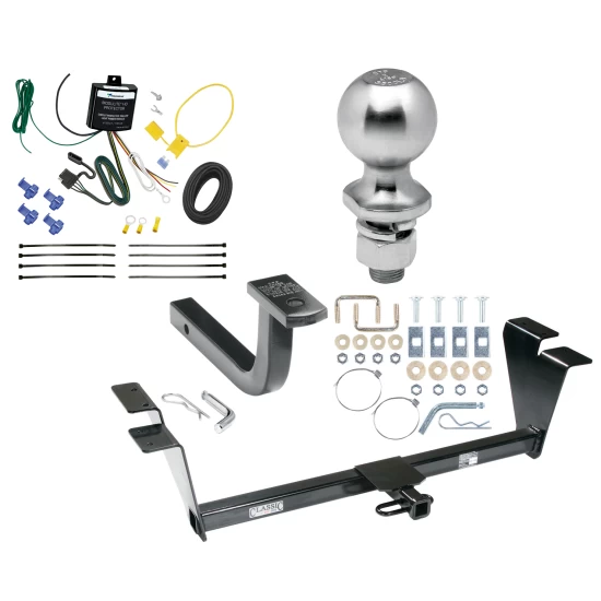 Trailer Tow Hitch For 12-14 Hyundai Genesis 4 Dr Sedan Complete Package w/ Wiring Draw Bar Kit and 2" Ball