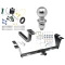 Trailer Tow Hitch For 12-14 Hyundai Genesis 4 Dr Sedan Complete Package w/ Wiring Draw Bar Kit and 2" Ball