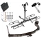 Trailer Tow Hitch For 05-12 Ford Escape Mazda Tribute Mercury Mariner Platform Style 2 Bike Rack Hitch Lock and Cover