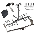 Trailer Tow Hitch For 04-20 Toyota Sienna Class 2 Platform Style 2 Bike Rack Hitch Lock and Cover