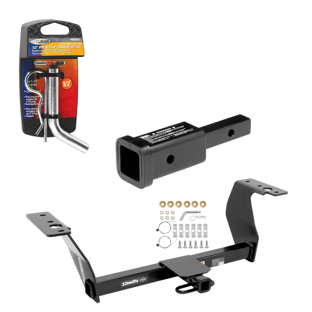 Trailer Tow Hitch For 14-18 Subaru Forester w/ 2" Adapter and Pin/Clip