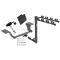 Trailer Tow Hitch w/ 4 Bike Rack For 12-17 Toyota Camry 13-18 Avalon Class 2 tilt away adult or child arms fold down carrier w/ Lock and Cover