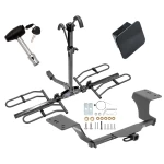 Trailer Tow Hitch For 12-17 Toyota Camry 13-18 Avalon Class 2 Platform Style 2 Bike Rack Hitch Lock and Cover