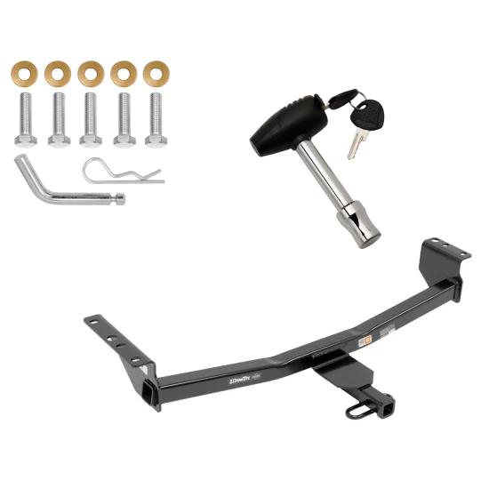 Trailer Tow Hitch For 08-20 Nissan Rogue Except Krom & Sport 2014 Rogue Select w/ Security Lock Pin Key