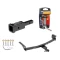 Trailer Tow Hitch For 08-20 Nissan Rogue Except Krom & Sport 2014 Rogue Select Class 2 w/ 2" Adapter and Pin/Clip