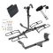 Trailer Tow Hitch For 05-23 Chrysler 300 08-23 Dodge Challenger 06-23 Charger 05-08 Magnum Class 2 Platform Style 2 Bike Rack Hitch Lock and Cover