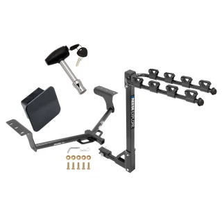 Custom Fit Trailer Hitch 4 Bike Carrier Security Lock Pin Rubber Hitch Plug Cover Installation Hardware Installation Instructions 36588 1393100G 580407 2211 Draw-Tite Trailer Tow Hitch 4 Bike Rack 06-18 Toyota RAV4 Class 2 tilt away adult or child arms Trailer Tow Hitch w/ 4 Bike Rack For 06-18 Toyota RAV4 Class 2 tilt away adult or child arms fold down carrier w/ Lock and Cover