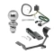 Trailer Tow Hitch For 17-27 Honda CR-V Exc Hybrid Class 2 Complete Package w/ Wiring Draw Bar Kit and 2" Ball