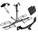 Trailer Tow Hitch For 17-25 Chevy Malibu 2016 New Body 17-20 Buick LaCrosse Regal Sportback Class 2 Platform Style 2 Bike Rack Hitch Lock and Cover