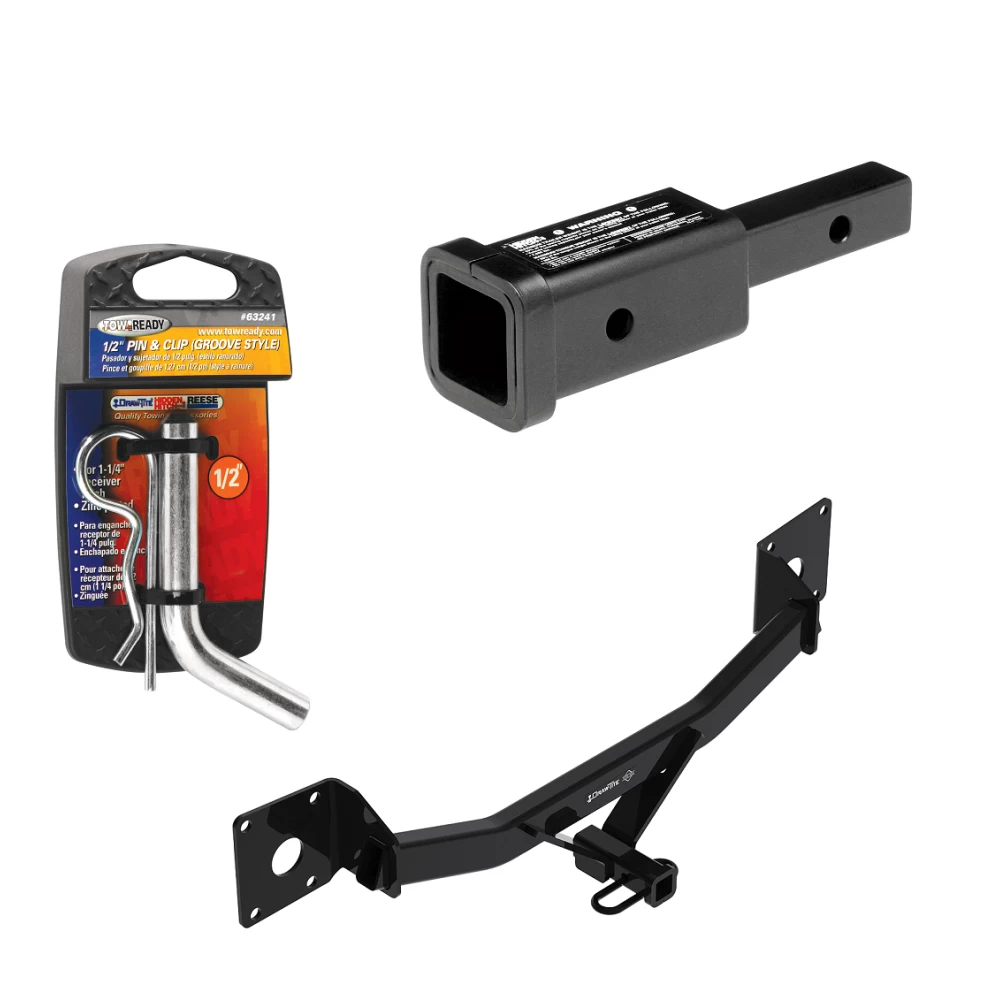 Trailer Tow Hitch For 17-25 Chevy Malibu 2016 New Body 17-20 Buick LaCrosse Regal Sportback Class 2 w/ 2" Adapter and Pin/Clip