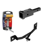 Trailer Tow Hitch For 17-25 Chevy Malibu 2016 New Body 17-20 Buick LaCrosse Regal Sportback Class 2 w/ 2" Adapter and Pin/Clip