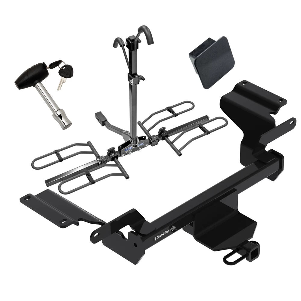 Trailer Tow Hitch For 18-20 Buick Regal TourX Platform Style 2 Bike Rack Hitch Lock and Cover