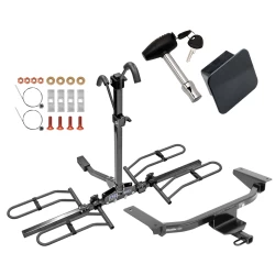 Trailer Tow Hitch For 16-23 Mazda CX-9 Class 2 Platform Style 2 Bike Rack Hitch Lock and Cover