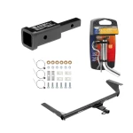 Trailer Tow Hitch For 17-25 Chrysler Pacifica 20-25 Voyager 22-23 Grand Caravan Class 2 w/ 2" Adapter and Pin/Clip