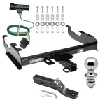Trailer Tow Hitch For 75-84 Chevy GMC C/K 8Ft Standard or Step Bumper Complete Package w/ Wiring and 1-7/8" Ball