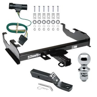 Trailer Tow Hitch For 75-84 Chevy GMC C/K 8Ft Standard or Step Bumper Complete Package w/ Wiring and 1-7/8" Ball
