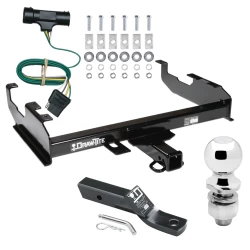 Trailer Tow Hitch For 75-84 Chevy GMC C/K 8Ft Standard or Step Bumper Complete Package w/ Wiring and 2" Ball