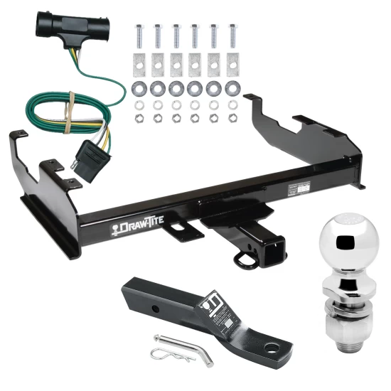 Trailer Tow Hitch For 75-84 Chevy GMC C/K 8Ft Standard or Step Bumper Complete Package w/ Wiring and 2" Ball