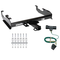 Trailer Tow Hitch For 75-84 Chevy GMC C/K 8Ft Standard or Step Bumper w/ Wiring Harness Kit