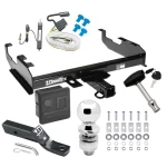 Trailer Tow Hitch For 63-74 85-87 Chevy C/K Pickup Ford F100 F250 F350 Deluxe Package Wiring 2" Ball and Lock