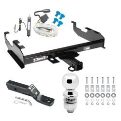 Trailer Tow Hitch For 63-74 85-87 Chevy C/K Pickup Ford F100 F250 F350 Complete Package w/ Wiring and 2" Ball