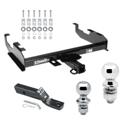 Trailer Tow Hitch For  63-86 88-91 Chevy GMC C/K Ford F-100 F-250 F-350 99-00 Ford 69-75 International Receiver w/ 1-7/8" and 2" Ball