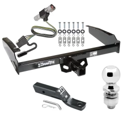Trailer Tow Hitch For 87-96 Ford F-150 F-250 F-350 97 Heavy Duty Standard Bed & Bumper Complete Package w/ Wiring and 2" Ball