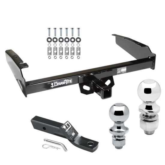 Trailer Tow Hitch For 80-97 Ford F-100 F-150 F-250 F-350 Receiver w/ 1-7/8" and 2" Ball
