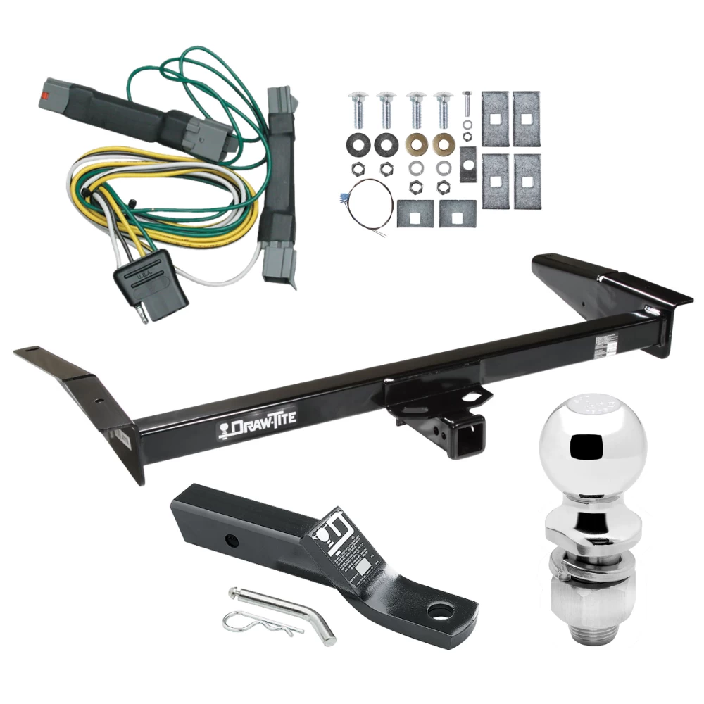Custom Fit Trailer Hitch Wiring Harness (Plug & Play) 2" Drop Ball-Mount w/ Pin/Clip 2" Chrome Ball Installation Hardware Installation Instructions 41116 118326 23 63845 Draw-Tite Trailer Tow Hitch 92-97 Crown Victoria Mercury Grand Marquis Trailer Tow Hitch For 92-97 Ford Crown Victoria Mercury Grand Marquis Complete Package w/ Wiring and 2" Ball