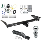 Trailer Tow Hitch For 81-11 Lincoln Town Car 92-11 Ford Crown Victoria Mercury Grand Marquis 03-04 Marauder Complete Package w/ Wiring and 1-7/8" Ball