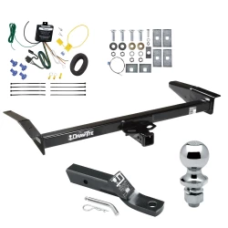Trailer Tow Hitch For 81-11 Lincoln Town Car 92-11 Ford Crown Victoria Mercury Grand Marquis 03-04 Marauder Complete Package w/ Wiring and 1-7/8" Ball