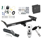 Trailer Tow Hitch For 81-11 Lincoln Town Car 92-11 Ford Crown Victoria Mercury Grand Marquis 03-04 Marauder Deluxe Package Wiring 2" Ball and Lock