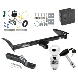 Trailer Tow Hitch For 81-11 Lincoln Town Car 92-11 Ford Crown Victoria Mercury Grand Marquis 03-04 Marauder Deluxe Package Wiring 2" Ball and Lock